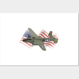 B-25 Mitchell WW2 Medium Bomber Posters and Art